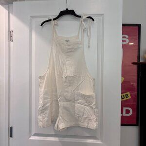 Aerie White Short Overall Coverup